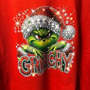 Gildan Red Grinchy Short Sleeve Tee